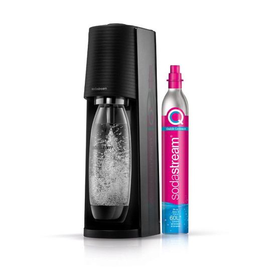 SodaStream Terra Black incl. 1 cylindre 60L CQC, 1 bouteille de 1 litre FUSE 1012811411