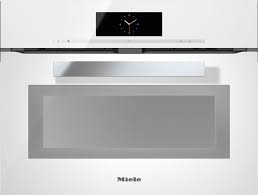 Four compact Miele H 6800-60 BP blanc brillant - pyrolyse - largeur 60cm - hauteur 45cm - modèle d'exposition