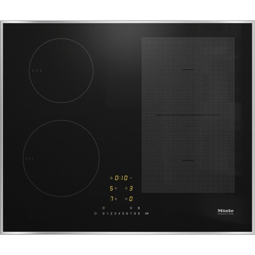 
Plan de cuisson vitrocéramique à induction Miele KM 7464 FR cadre inox - modèle d'exposition 