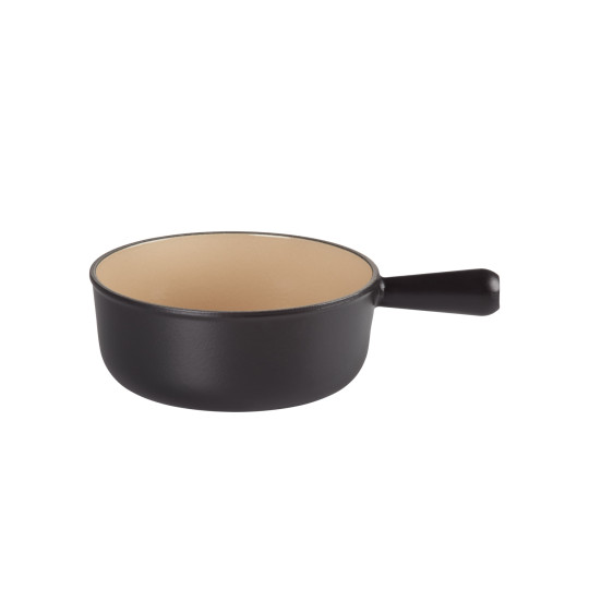 Caquelon à fondue rond Le Creuset 20007220002460 - Ø 22 cm - 2.6 L - noir