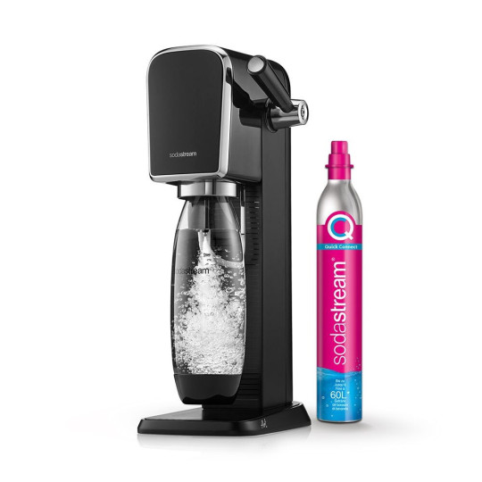 SodaStream ART Black incl. 1 cylindre 60L CQC, 1 bouteille de 1 litre FUSE 1013511411