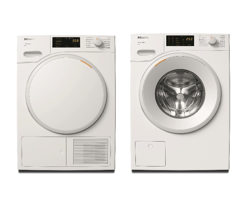 Set colonne Miele - lave-linge WSB 200-03 CH - 8 kg 1400 t/min et sèche-linge TSC 200-23 CH  8 kg - WTV 502