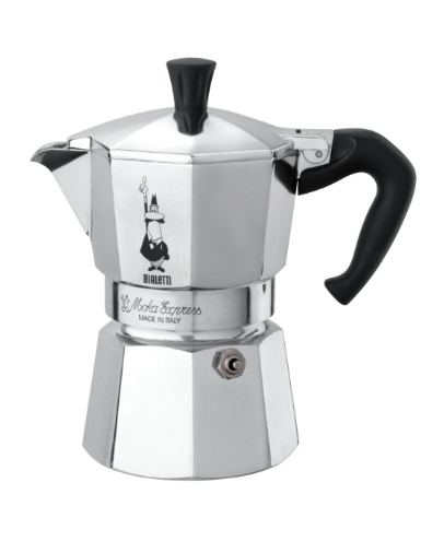 Bialetti Moka Express Aluminium brillant 6 tasses
