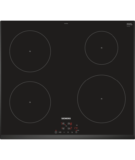 
Plan de cuisson vitrocéramique à induction Siemens EH645BEB1E - Desing cadre plat - modèle d'exposition